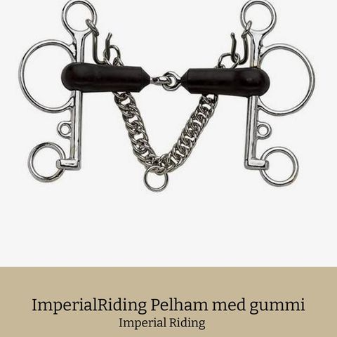 ImperialRiding Pelham med gummi 13,5