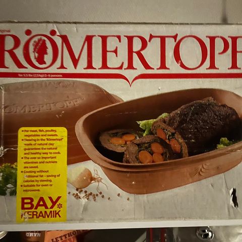 Original Römertopf Organic Cooking Pot Bay Keramikk nr. 115