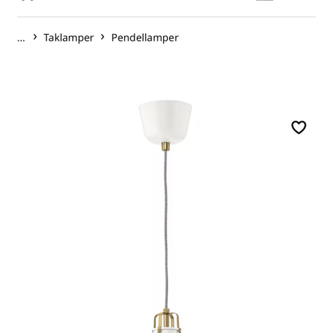 Hvit taklampe