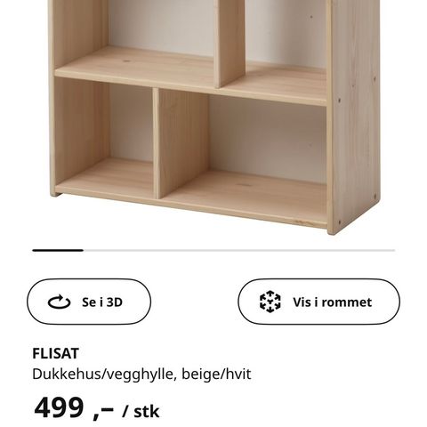 Dukkehus / vegghylle Flisat fra Ikea