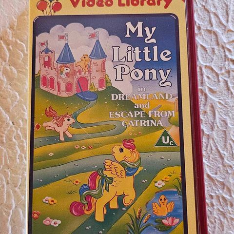 My Little Pony in Dreamland and Escape from Catrina VHS fra 1986