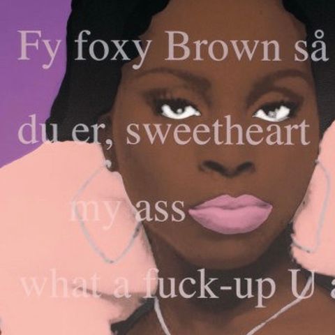 Ari Behn og Unni Askeland Foxy Brown 78,5 x 78,5 cm