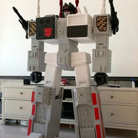 Metroplex 3D printed figur 121cm høy