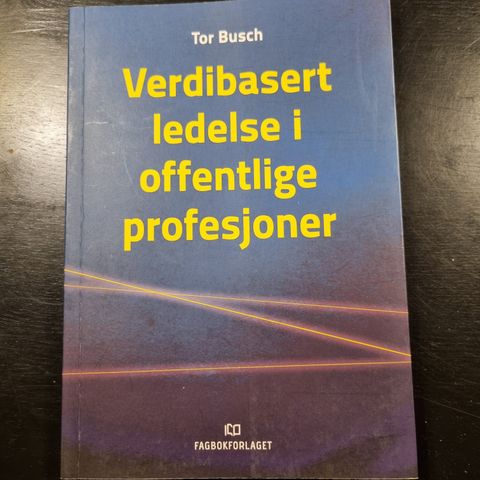 Verdibasert ledelse i offentlige profesjoner