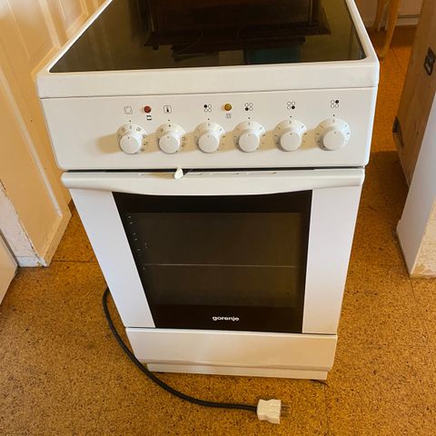 Gorenje komfyr 50 bredde