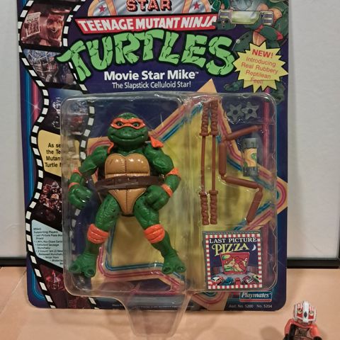 Uåpnet Movie Star mike  TMNT Turtles figur fra 1991 !!