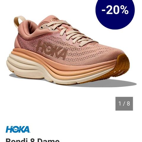 Hoka bondi 8 - sandstone/cream