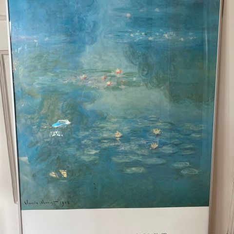 Innrammet Monet-plakat