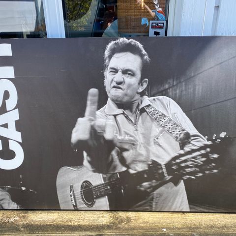 Bildet/lerret av Johnny Cash