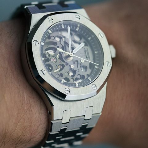 Royal Oak Skeleton Homage 37mm Seiko Mod