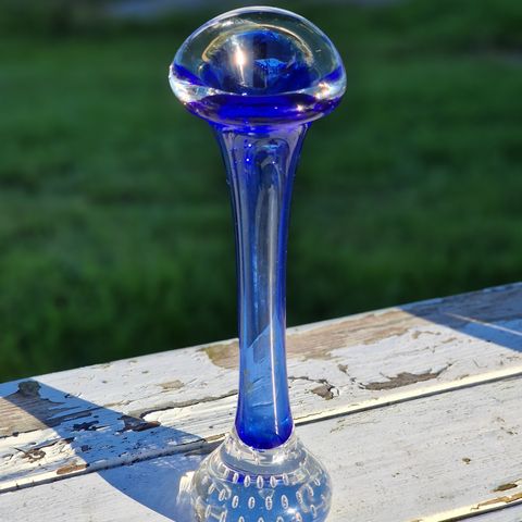 Glassvase fra Åseda glasbruk