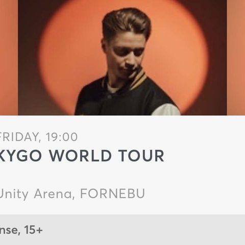 2 Kygo Golden circle billetter selges!