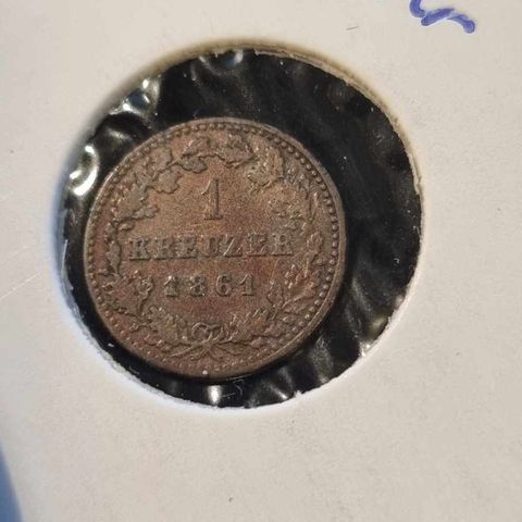 1 kreuzer 1861 Nassau