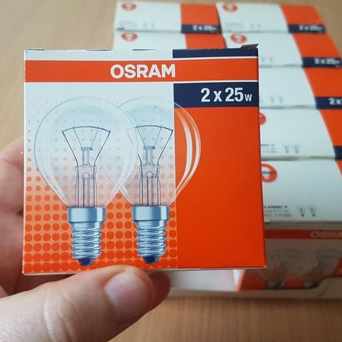 Osram (25 watt) Glødepærer - Sjelden Mulighet.