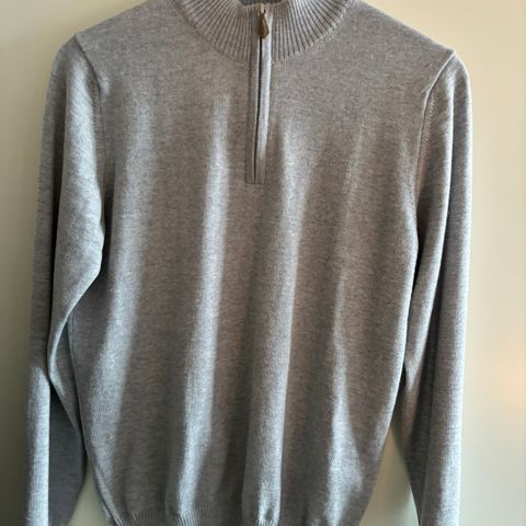 Stenstrøms Half Zip 100% Merino Grå