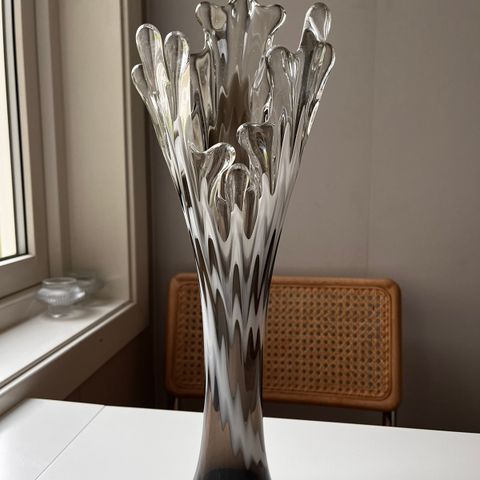 Vintage kirch / murano splash vase 42 cm