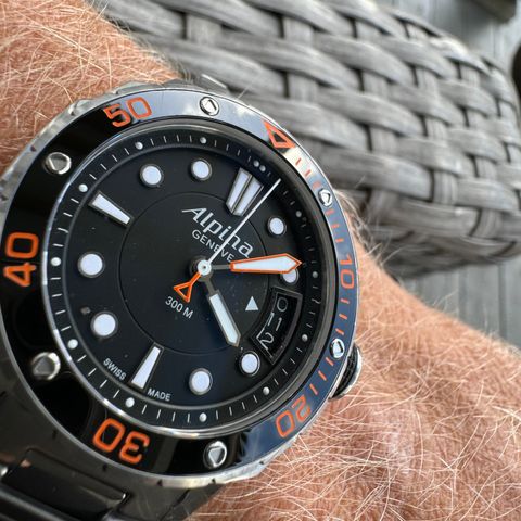 Alpina 38-39mm Seastrong 300 Diver / AL240LB03V6B 🇨🇭Bytte mulig