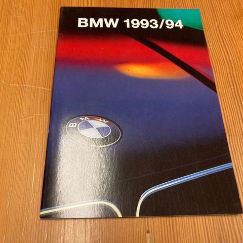 BILBROSJYRE - BMW MODELLPROGRAM 1993/94