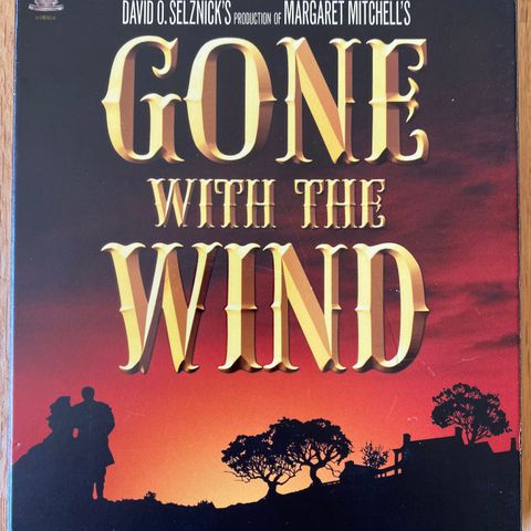 GONE WITH THE WIND PÅ DVD, SELGES FOR 90,-.