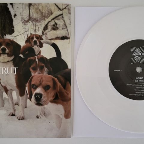 Beirut - East Harlem 7" Hvit Vinyl Selges