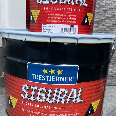 Epoxymaling Sigural Stålgrå 9liter