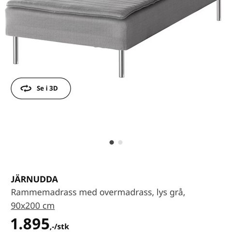 90x200 IKEA Seng