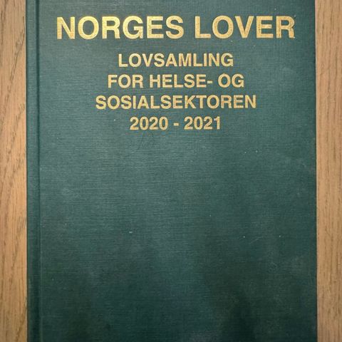 Norges Lover - Lovsamling for Helse og sosialsektoren 2020-2021