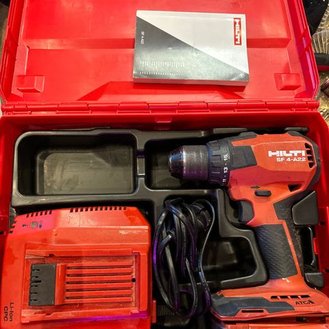 Hilti Sf4 a22 batteridrill Komplett