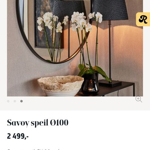 Savoy speil 100cm