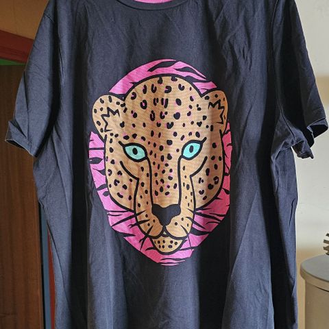 T Shirt med leopard print, XXL