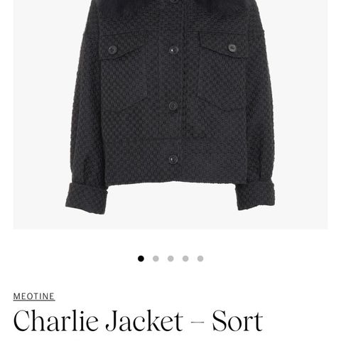 Sort Meotine Charlie jacket