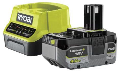 Ryobi ONE+ batteri & lader 18V 4ah