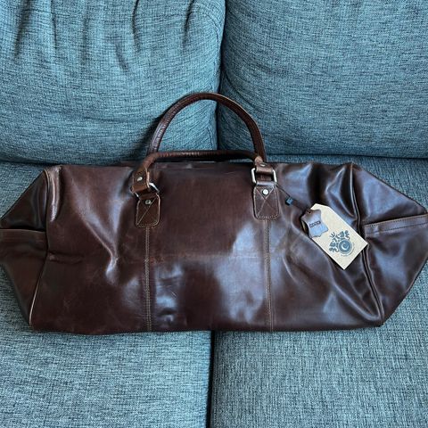 Ekte skinn weekend bag