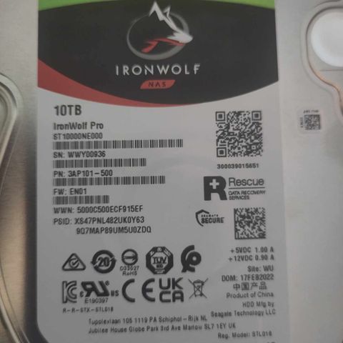 Seagate Ironwolf Pro 10TB x6