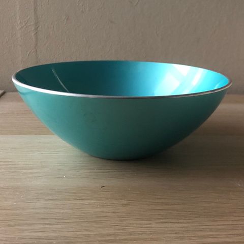 Emalox vintage emalje skål / bolle 14.5 cm