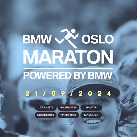 Oslo HEL-maraton startnummer selges