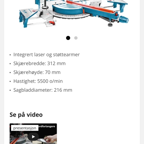 Bosch og Makita verktøy.