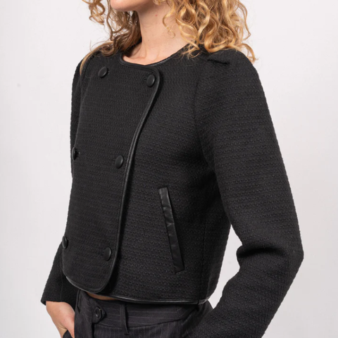 CO'COUTURE Ebony Boucle Jacket - Black