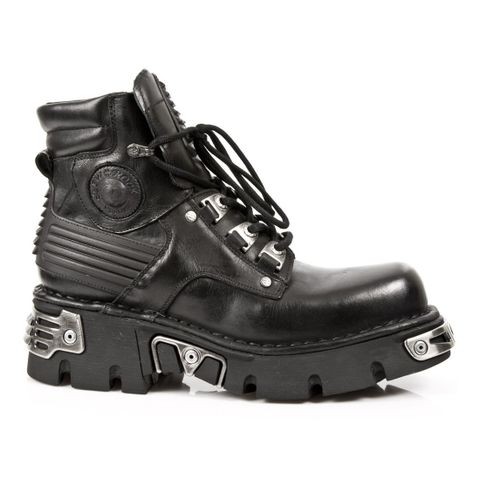 New Rock Itali Negro Reactor Negro Tobera - Størrelse 42-45