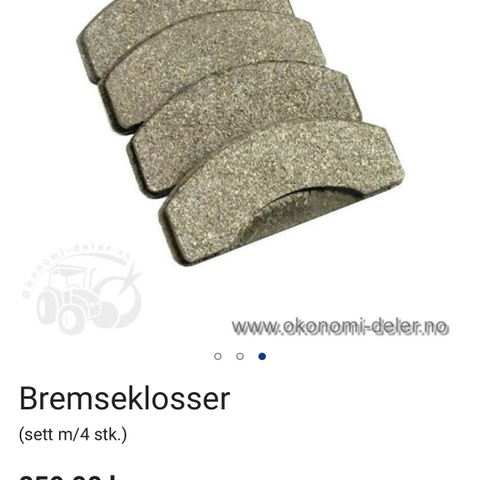 Bremseklosser til massey ferguson 30