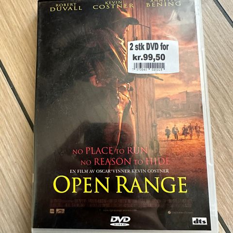 Open Range DVD - Western