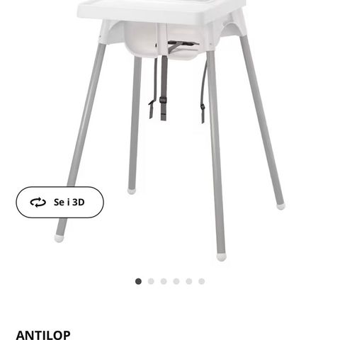 IKEA barnestol- antilop med brett