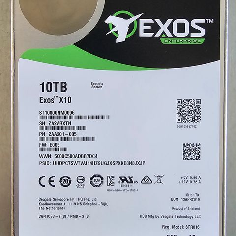 Seagate Exos 10TB SAS3