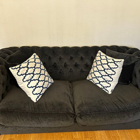 Velur sofa