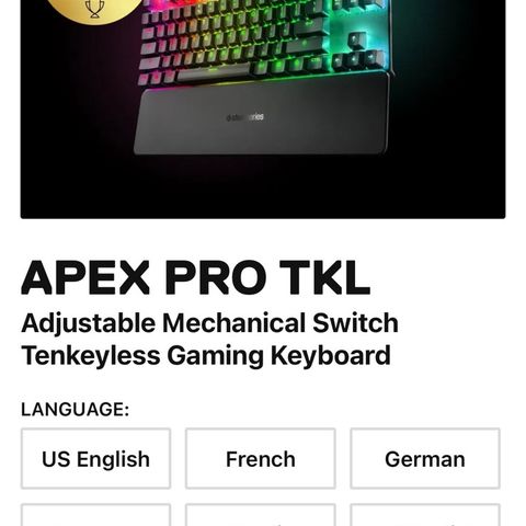 APEX PRO TKL BILLIG!!