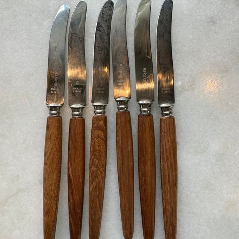 6 kniver teak