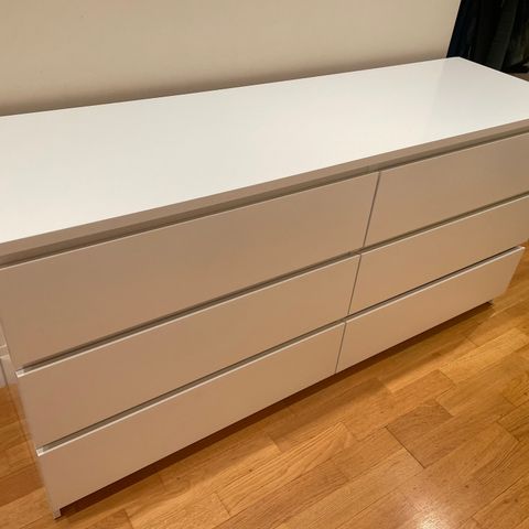 Ikea malm kommode med 6 skuffer