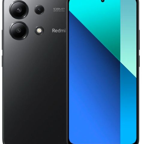 Xiaomi Redmi Note 13 128 GB, AMOLED,, som ny med tilbehør