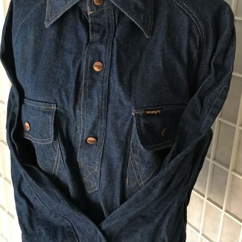 Wrangler skjorte, vintage. Ikke brukt.