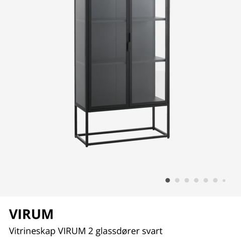 Virum vitrineskap